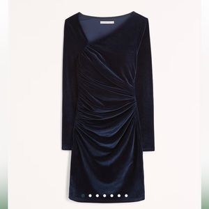 Long sleeve velvet abercrombie dress